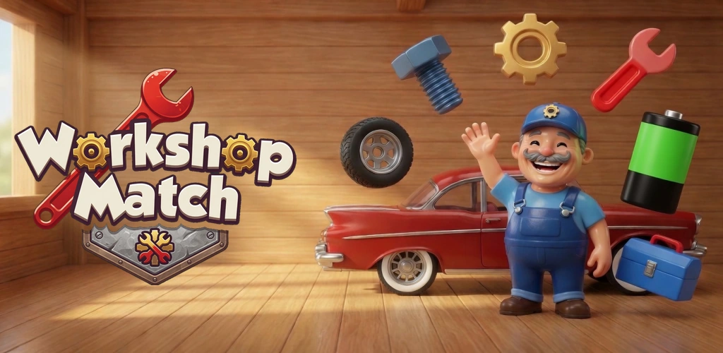 Gus waving next to a restored red classic car